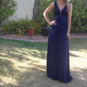Beautiful navy blue Sherri Hill dress